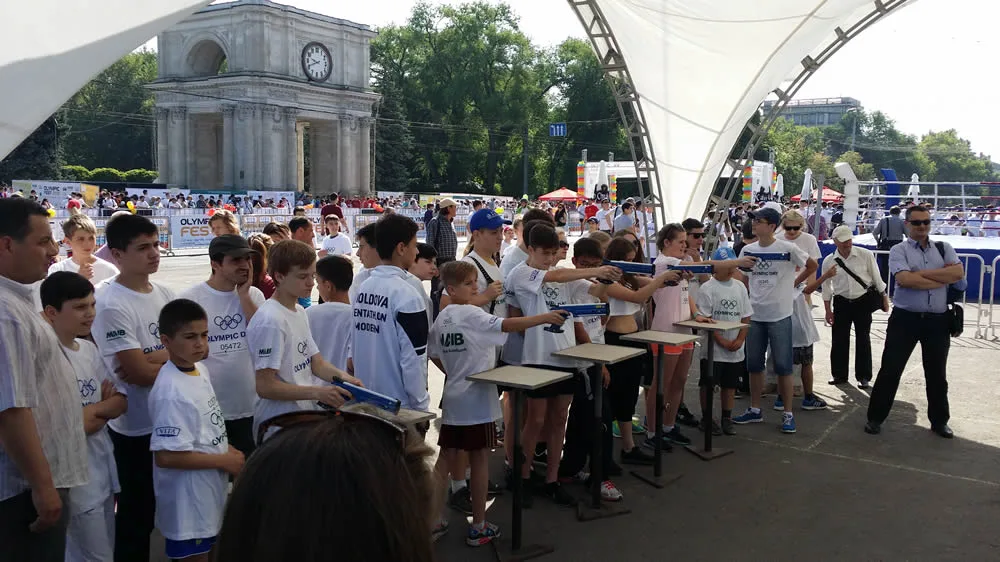 Pentatlonul – în centrul atenției la Olympic Day Chișinău (3)